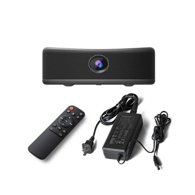De metaal Inheemse Slimme Draagbare Projector van 4k met USB-Stopzwarte