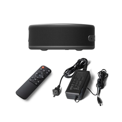De metaal Inheemse Slimme Draagbare Projector van 4k met USB-Stopzwarte